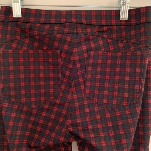 Sanctuary x Anthropologie Red Blue Plaid Leggings - Picture 6 of 6